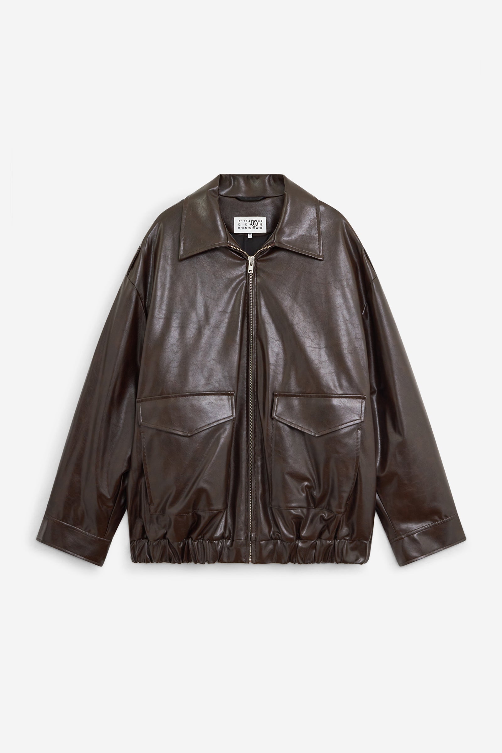 Burgundy faux leather jacket – Maxim | The 34